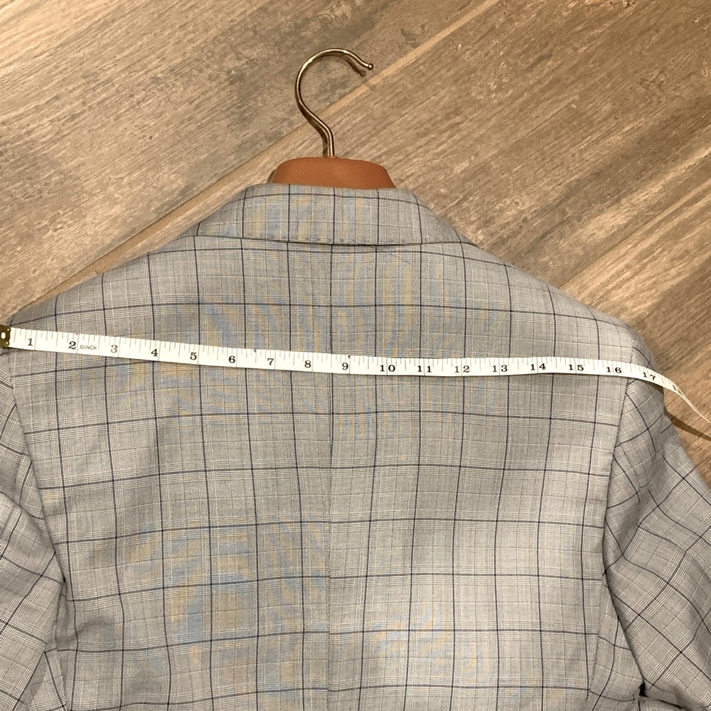 NWOT ROSSI MAN GRAY PLAID SIZE 34S - Picture 6 of 10